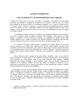 agenda interditada uma alternativa de prosperidade para o brasil