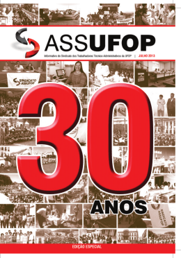 JULHO de 2013 - Especial 30 anos