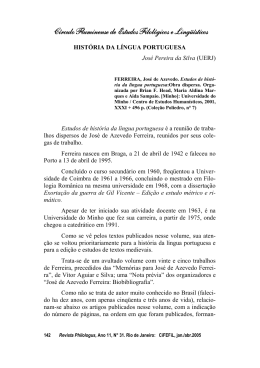 Hist&oacute;ria - CiFEFiL - C&iacute;rculo Fluminense de Estudos Filol&oacute;gicos e