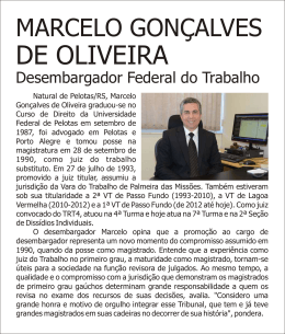 Marcelo Gonçalves de Oliveira - Tribunal Regional do Trabalho da
