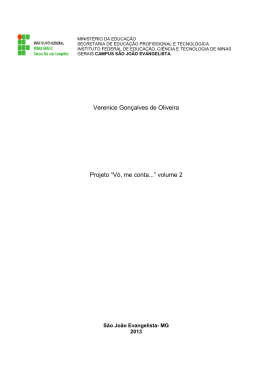 Verenice Gon&ccedil;alves de Oliveira Projeto &ldquo;V&oacute;, me conta...&rdquo; volume 2