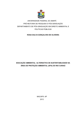 &ldquo;educa&ccedil;&atilde;o ambiental: alternativa de sustentabilidade na &aacute;rea de