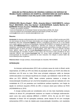 AN&Aacute;LISE DO PERFIL CL&Iacute;NICO E CIR&Uacute;RGICO DOS