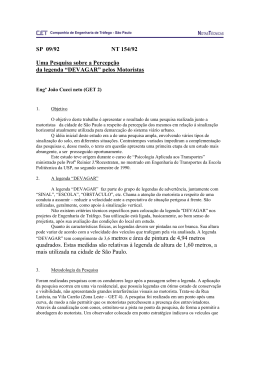 SP 09/92 NT 154/92 Uma Pesquisa sobre a Percep&ccedil;&atilde;o da