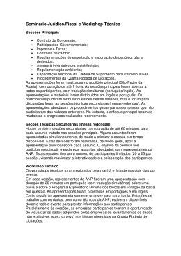 Veja o programa detalhado