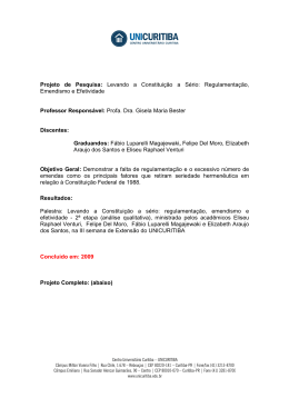 Levando a Constitui&ccedil;&atilde;o a S&eacute;rio