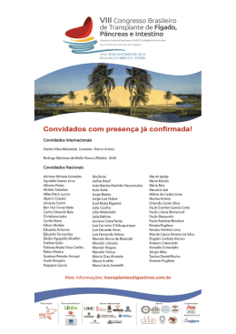 VIII Congresso Brasileiro - Sociedade Brasileira de Hepatologia