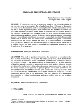 10. educa&ccedil;&atilde;o e democracia na constitui&ccedil;&atilde;o