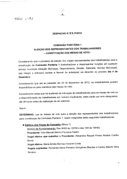 DESPACHO 107, 29 Nov - MEMBROS MESAS COM PARITARIA 1