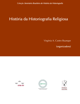Hist&oacute;ria da Historiografia Religiosa - Inicio