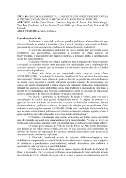 educa&ccedil;&atilde;o ambiental - PRAC - Universidade Federal da Para&iacute;ba