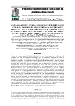 Simula&ccedil;&atilde;o f&iacute;sica em heliodon computadorizado no ensino