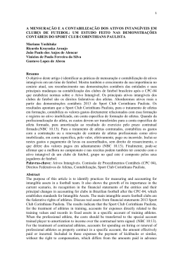 A MENSURA&Ccedil;&Atilde;O E A CONTABILIZA&Ccedil;&Atilde;O DOS ATIVOS