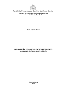 IMPLANTA&Ccedil;&Atilde;O DE CONTROLE ATIVO IMOBILIZADO