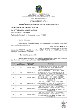 1 OPERA&Ccedil;&Atilde;O LAVA JATO 14 RELAT&Oacute;RIO DE AN&Aacute;LISE