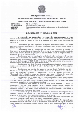 servi&ccedil;o p&uacute;blico federal conselho federal de engenharia e