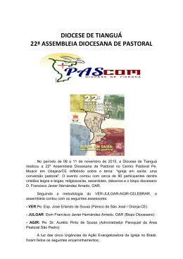 22ª Assembleia Diocesana de Pastoral