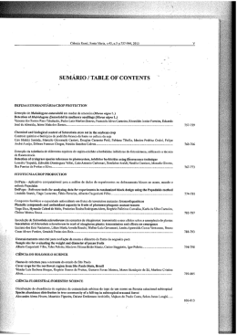sUMÁRIo /TABLE oF coNTENTs