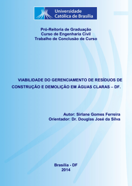 Sirlane Gomes Ferreira - Universidade Cat&oacute;lica de Bras&iacute;lia