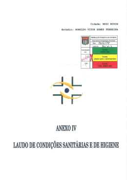 Cidade: MOGI MIRIM Est&aacute;dio: ROMILDO VITOR GOMES FERREIRA