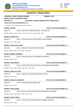 darcy gomes ferreira - Tribunal Regional Eleitoral de Santa Catarina