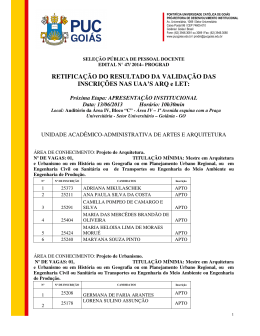 Retifica&ccedil;&atilde;o do Resultado da Valida&ccedil;&atilde;o das Inscri&ccedil;&otilde;es