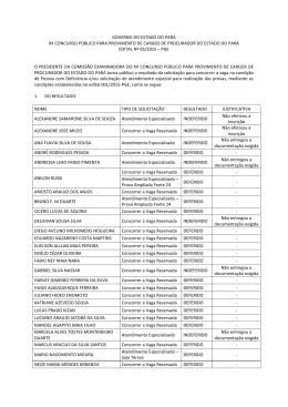 governo do estado do par&aacute; xx concurso p&uacute;blico para