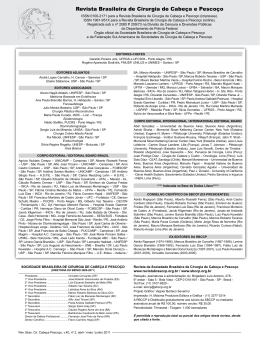 Revista Brasileira de Cirurgia de Cabeça e Pescoço