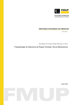 Fisiopatologia do Glaucoma de &Acirc;ngulo Fechado