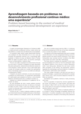 Aprendizagem baseada em problemas no desenvolvimento