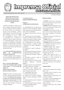 Imprensa Oficial - Prefeitura de Atibaia