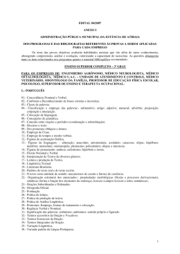 anexo i - conte&uacute;do program&aacute;tico