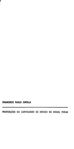 FRANCISCO PAULO CIPOLLA PROPOR&Ccedil;&Otilde;ES DO