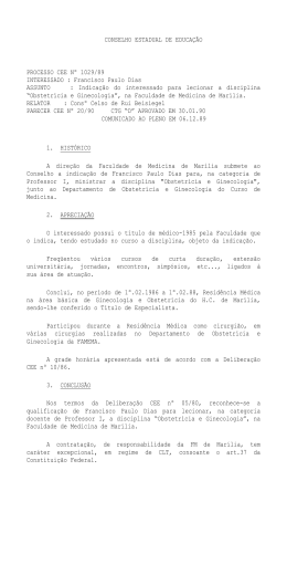 CONSELHO ESTADUAL DE EDUCA&Ccedil;&Atilde;O PROCESSO CEE N&ordm;