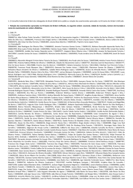 Veja a lista dos aprovados