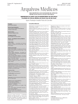 suplemento - Faculdade de Ci&ecirc;ncias M&eacute;dicas da Santa Casa de