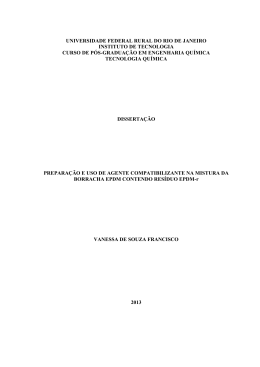 Prepara&ccedil;&atilde;o e uso do epdmat como agente compatibilizante na