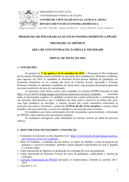 PROGRAMA DE P&Oacute;S-GRADUA&Ccedil;&Atilde;O EM ECONOMIA DOM&Eacute;STICA