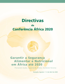 Directivas da Confer&ecirc;ncia &Aacute;frica 2020