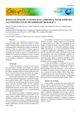 JOGO GAL&Aacute;PAGOS: A EXTIN&Ccedil;&Atilde;O E A