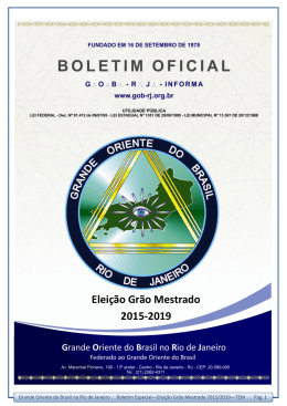 Elei&ccedil;&atilde;o Gr&atilde;o Mestrado 2015-2019