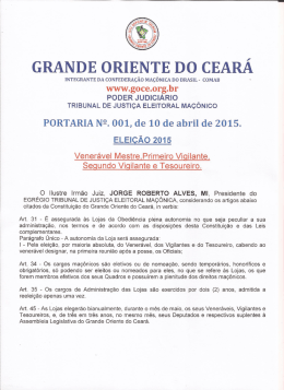 GRANDE oRIENTE Do cEAR&Aacute; - A.&acute;. R.&acute;. L.&acute;. S.&acute;. Direito e Liberdade