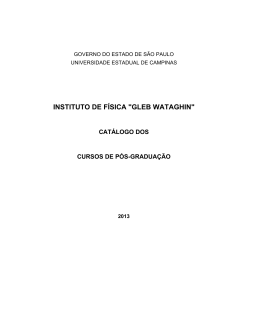 INSTITUTO DE F&Iacute;SICA "GLEB WATAGHIN" - PRPG
