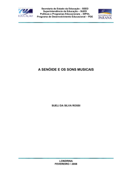 a sen&oacute;ide e os sons musicais - Secretaria de Estado da Educa&ccedil;&atilde;o