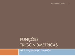 Fun&ccedil;&otilde;es Trigonom&eacute;tricas