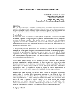 S&eacute;ries de Fourier na Morfometria Geom&eacute;trica
