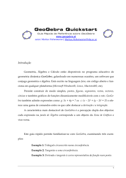 Manual em Portugu&ecirc;s do Geogebra