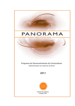 Programa de Desenvolvimento de Fornecedores