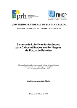 Guilherme A. Mafra - Departamento de Automa&ccedil;&atilde;o e Sistemas