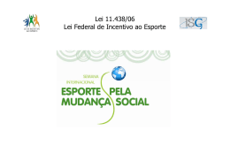CURSO PROJETOS ESPORTIVOS